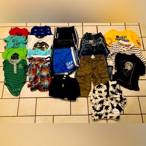 Baby Boy Clothes Lot Of 21 Variety Of Sizes